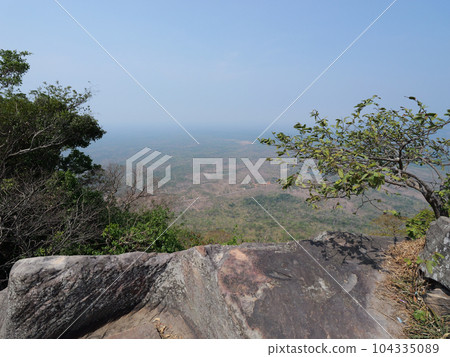 Cambodia Preah Vihear Temple View from the summit 104335089