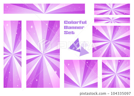 Banner set_concentrated line_purple Banner set_concentrated line_purple 104335097