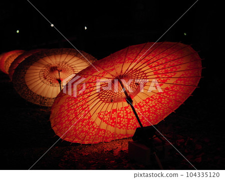 Light up of the umbrella Light up of the umbrella 104335120