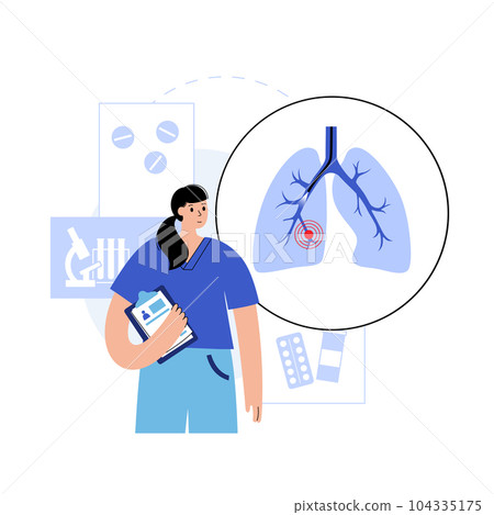 Bronchoscopy procedure concept 104335175