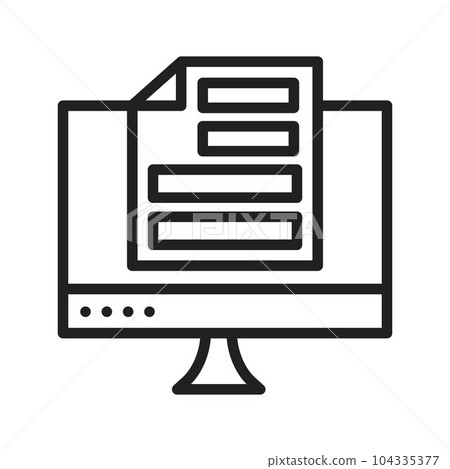 Monitor Icon Image. 104335377