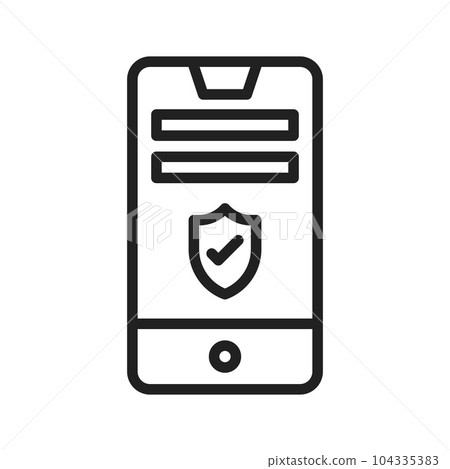 Mobile Security Icon Image. Mobile Security Icon Image. 104335383