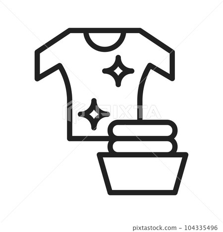 Laundry Icon Image. 104335496