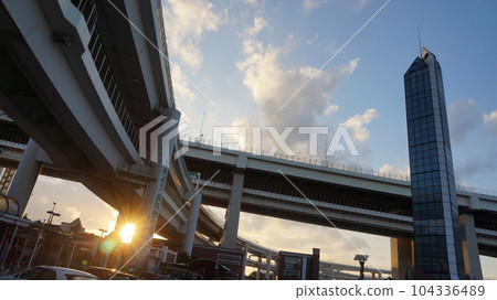 大黑碼頭PA_夕陽的天空 104336489
