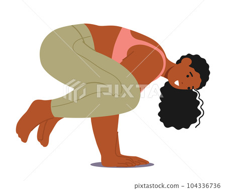 Empowered Plus-size Woman Character Gracefully Practicing Yoga Poses, Promoting Body Positivity And Inclusivity Empowered Plus-size Woman Character Gracefully Practicing Yoga Poses, Promoting Body Positivity And Inclusivity 104336736