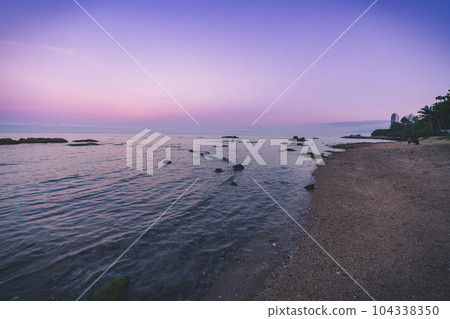 Seaside with beautiful sea and sky 104338350