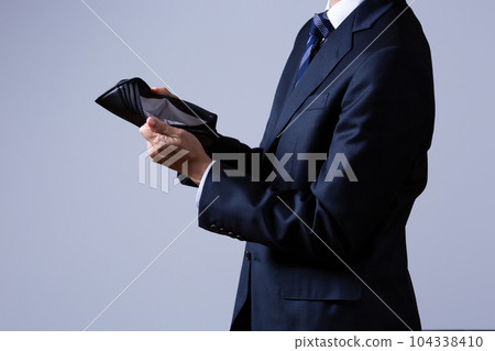 businessman with empty wallet businessman with empty wallet 104338410