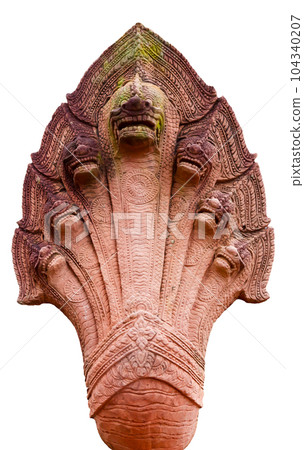 Naga sculpture at stone carving 104340207