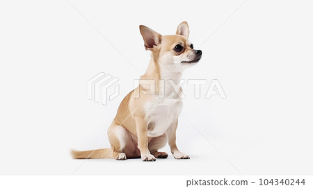 Chihuahua white background 104340244