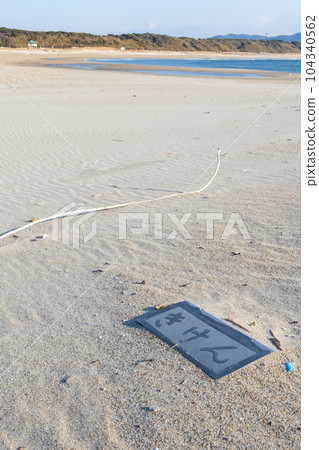 Sandy beach seen at Pacific Long Beach [Aichi Prefecture] 104340562