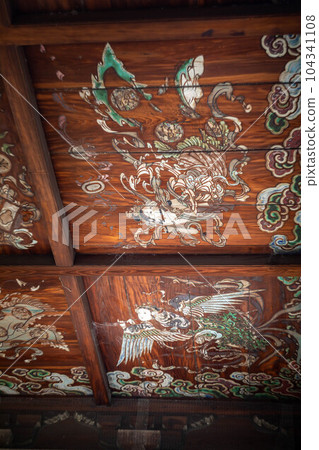 鶴光寺鐘樓天頂畫天女畫《國家安康》 104341108