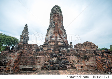 Wat Phra Ram, a restored temple ruin located on Ayutthaya's city island inside the Historical Park, Thailand Wat Phra Ram, a restored temple ruin located on Ayutthaya's city island inside the Historical Park, Thailand 104341171