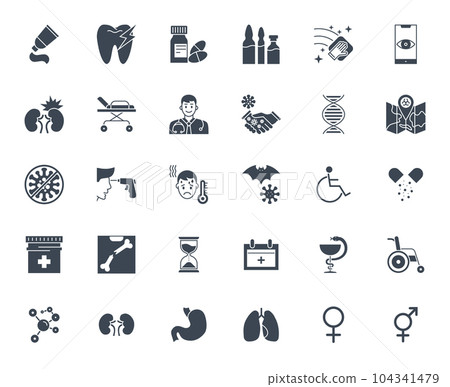 Medical Vector Icons Set Medical Vector Icons Set 104341479