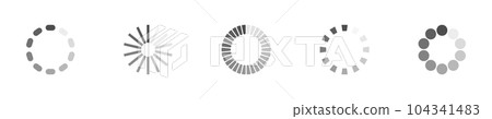Download sign set. Load icons set. Load system. Data load. Loading bar. Froze computer. Vector stock illustration. Vector illustration Download sign set. Load icons set. Load system. Data load. Loading bar. Froze computer. Vector stock illustration. Vector illustration 104341483
