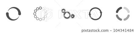 Download sign set. Load icons set. Load system. Data load. Loading bar. Froze computer. Vector stock illustration. Vector illustration Download sign set. Load icons set. Load system. Data load. Loading bar. Froze computer. Vector stock illustration. Vector illustration 104341484