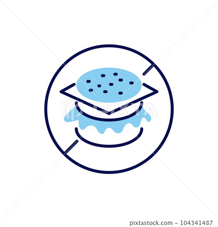 No Fast Food related vector icon. No Fast Food related vector icon. 104341487