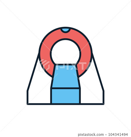 MRI related vector icon. MRI related vector icon. 104341494