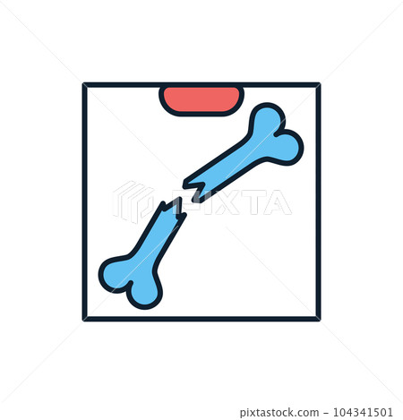 X-ray related vector icon. 104341501