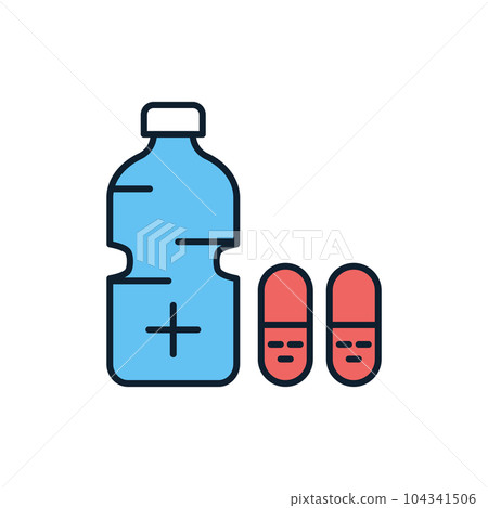 Medical Bottle related vector icon. Medical Bottle related vector icon. 104341506