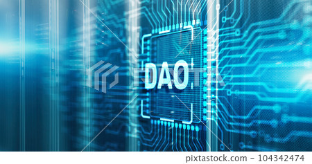 DAO. Decentralized Autonomous Organization on 3d Electronic Circuit Board Chip DAO. Decentralized Autonomous Organization on 3d Electronic Circuit Board Chip 104342474
