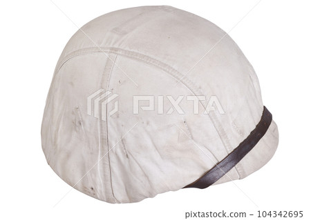 German nazi army helmet with white camouflage cover, type winter, helmet M35, M40, M42. German nazi army helmet with white camouflage cover, type winter, helmet M35, M40, M42. 104342695