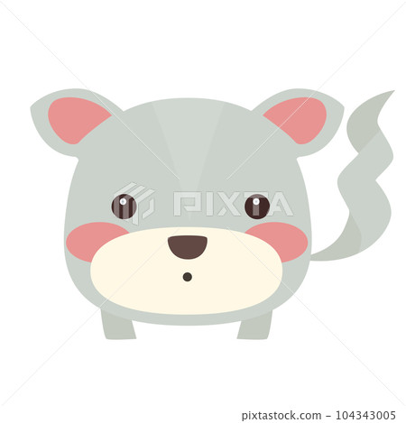Cute Catroon Animal Vector Illustration 104343005