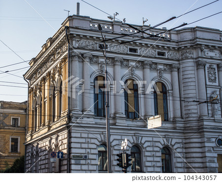 Morning Kharkiv city center buildings and landscapes photo. 104343057