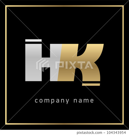 Premium Vector | Vector luxury monogram letter hk logo