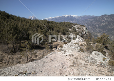 Cingles de Vallcebre cliffs landscape in Catalonia Cingles de Vallcebre cliffs landscape in Catalonia 104344754