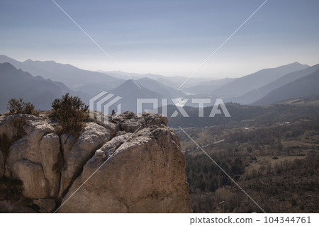 Cingles de Vallcebre cliffs landscape in Catalonia Cingles de Vallcebre cliffs landscape in Catalonia 104344761