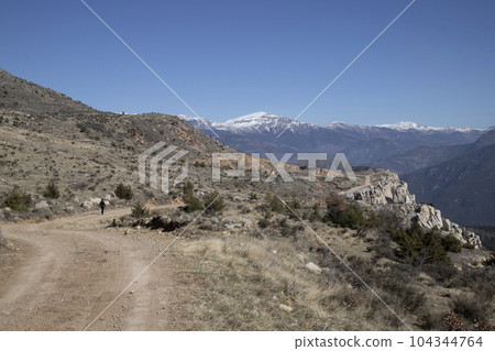 Cingles de Vallcebre cliffs landscape in Catalonia Cingles de Vallcebre cliffs landscape in Catalonia 104344764