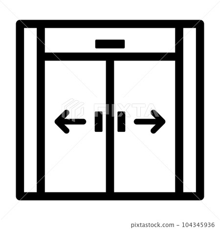 automatic door icon 104345936