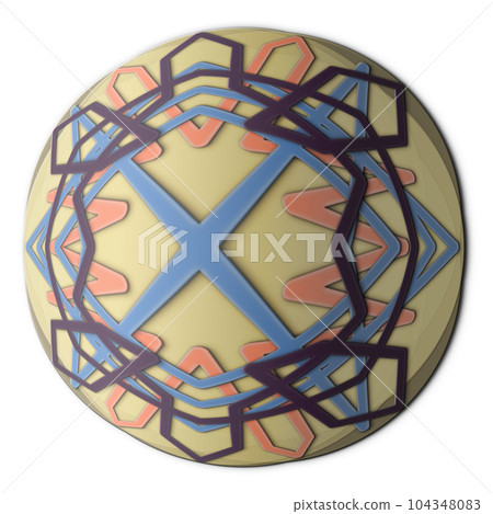 Spherical geometric pattern Turtle Spherical geometric pattern Turtle 104348083