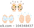 Hand wash illustration 104348437