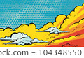 波普藝術風格的天空和雲彩 104348550