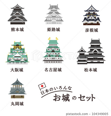 以日本為背景的各種城堡 無需排隊 以日本為背景的各種城堡 無需排隊 104349005