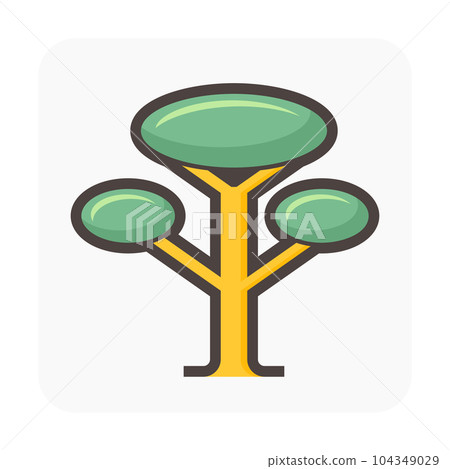 Simple tree vector icon design. 104349029