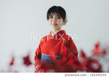 Hakama two shaku sleeve graduation ceremony Hakama two shaku sleeve graduation ceremony 104349143