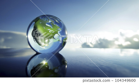 AI art illustration of the earth AI art illustration of the earth 104349600
