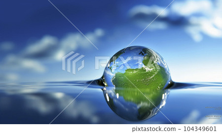 AI art illustration of the earth AI art illustration of the earth 104349601