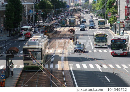 Etsumachi stop and townscape 104349712