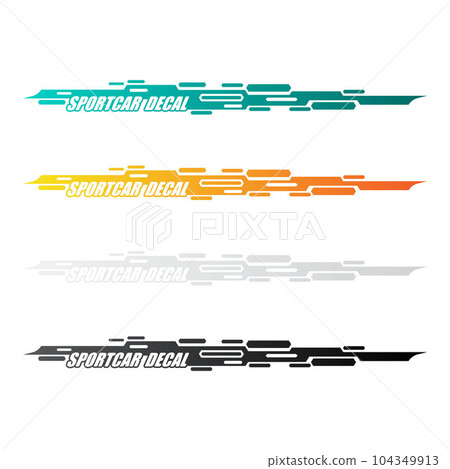 Sportcar decal geometris forms Sportcar decal geometris forms 104349913