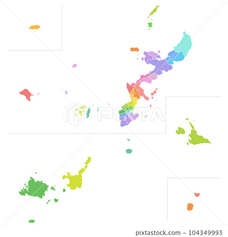 沖繩縣市地圖 沖繩縣市地圖 104349993