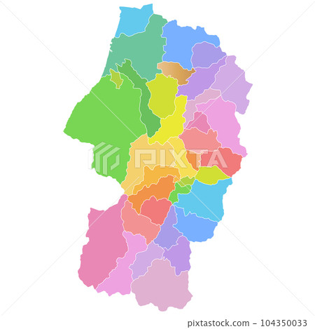 山形縣市町村地圖 104350033