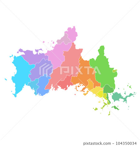 山口縣市鎮地圖 山口縣市鎮地圖 104350034