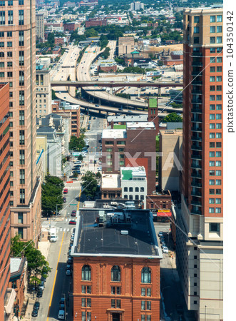 View of the Baltimore cityscape 104350142