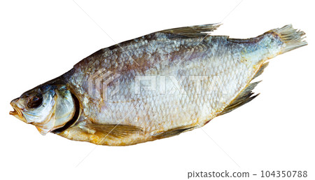 Tasty and salty dried bream nicely served as good snack for beer Tasty and salty dried bream nicely served as good snack for beer 104350788