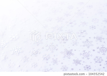 Background material, cloth (tulle) snowflake pattern 104352542