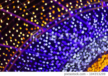 blurred abstract bokeh background for Decorations for New Year and Holidays, Christmas ball light 104353209