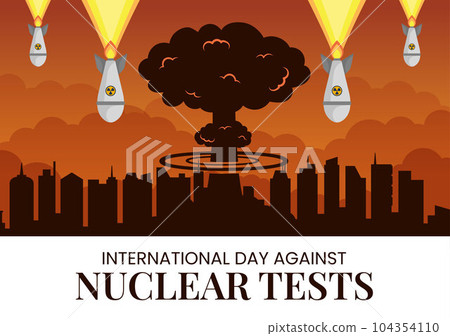 International Day Against Nuclear Tests Vector Illustration on August 29 with Ban Sign Icon, Earth and Rocket Bomb in Hand Drawn Templates International Day Against Nuclear Tests Vector Illustration on August 29 with Ban Sign Icon, Earth and Rocket Bomb in Hand Drawn Templates 104354110